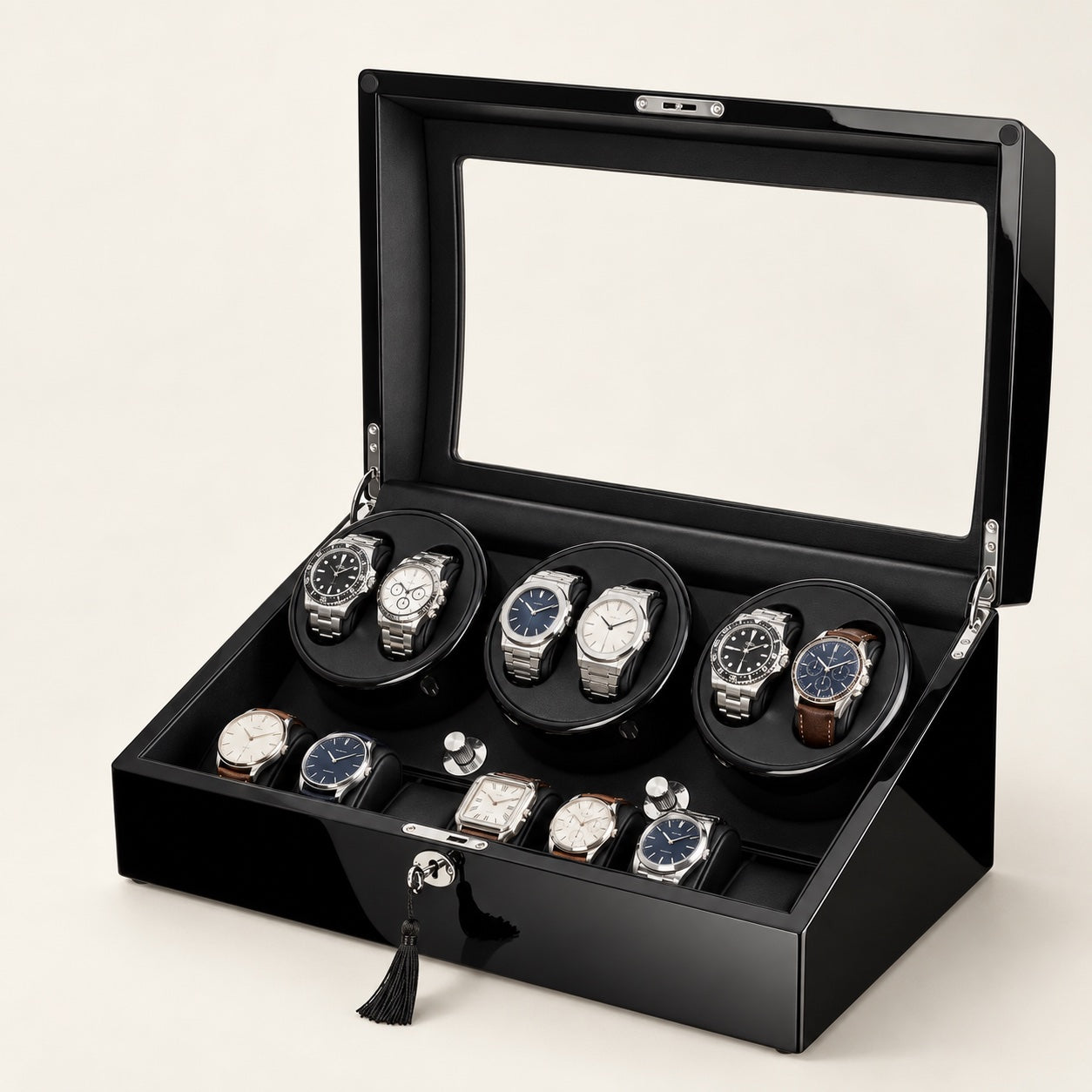 Regent Six Watch Winder — Hourstead product view